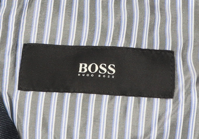 Hugo Boss Men’s Blue Linen Wool Blazer Jacket Size 50 UK 40R