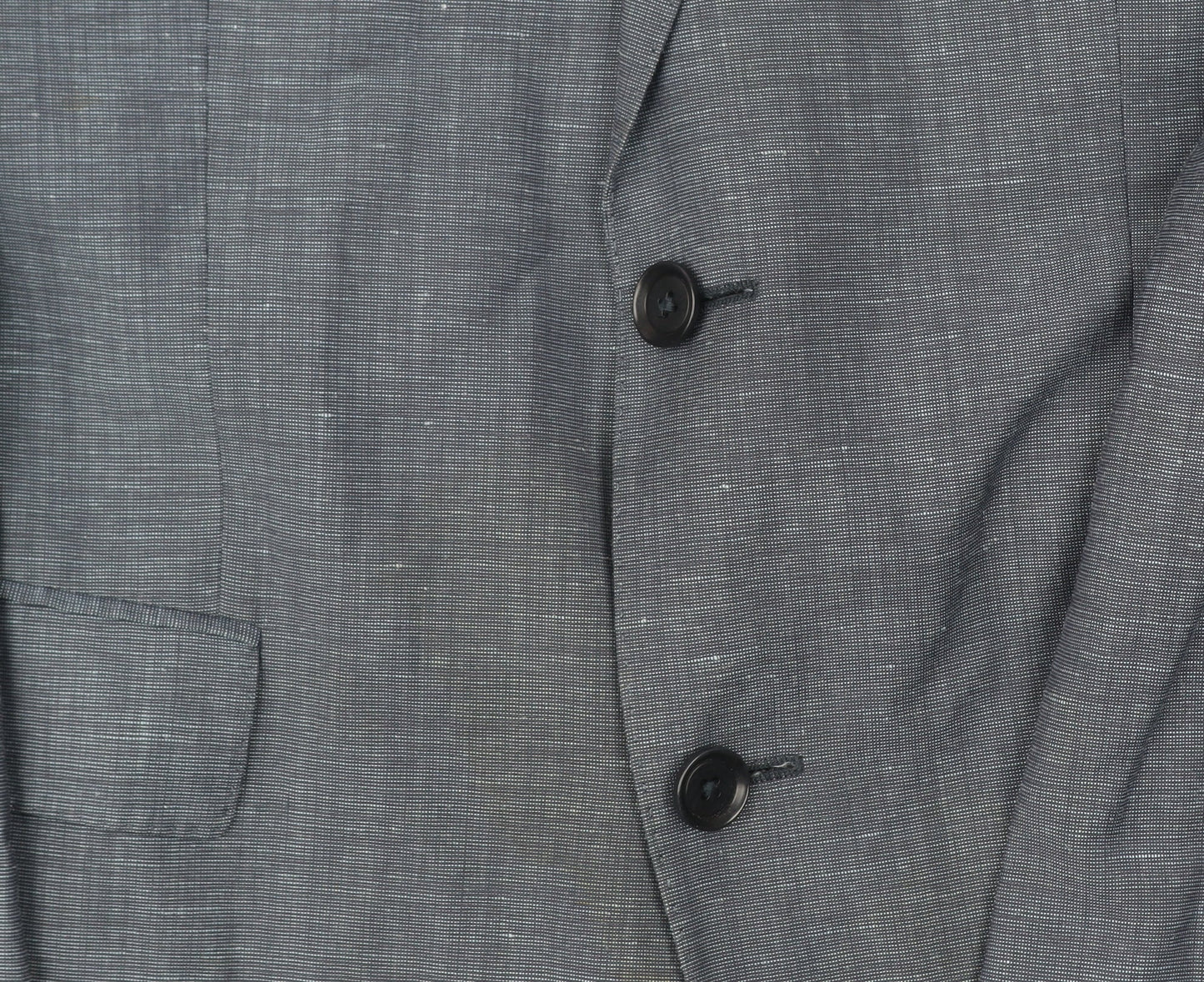 Hugo Boss Men’s Blue Linen Wool Blazer Jacket Size 50 UK 40R