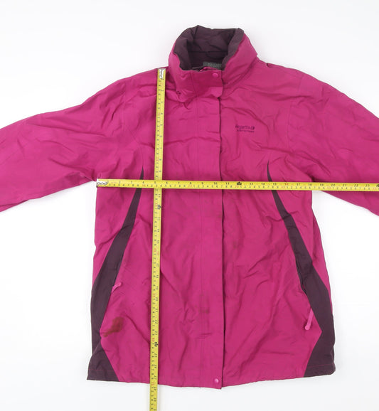 Regatta Women’s Pink Waterproof Rain Jacket Size 14 Hooded Outdoor Coat