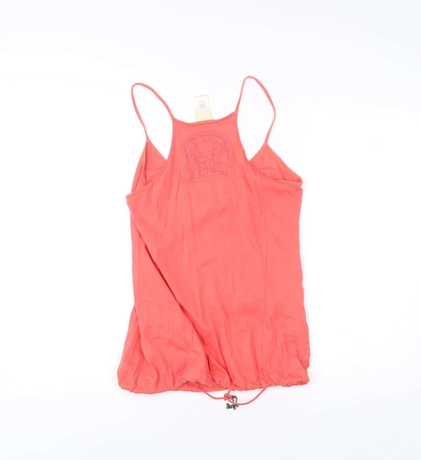 Diesel Womens Pink Cotton Spaghetti Strap V-Neck Tank Top M
