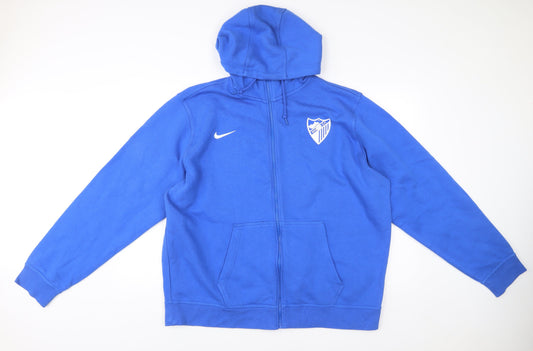 Nike Men’s Blue Full Zip Hoodie 2XL Football Sportswear