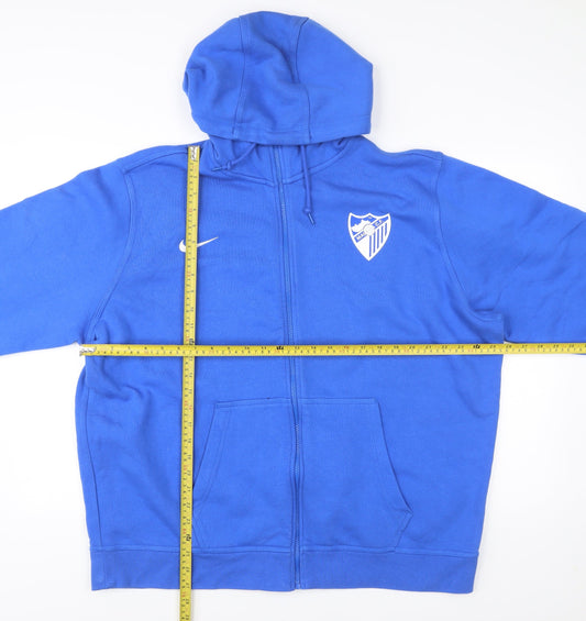 Nike Men’s Blue Full Zip Hoodie 2XL Football Sportswear
