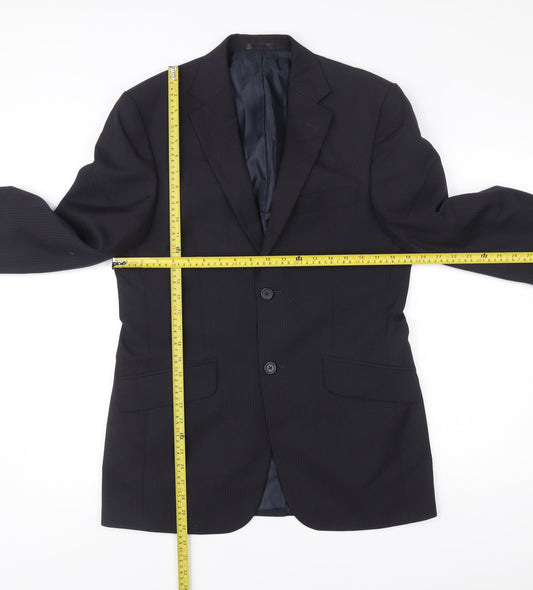 George Men’s Navy Blue 36R Suit Jacket Single Breasted Formal