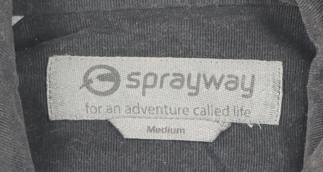 Sprayway Men’s Black Cotton Outdoor Jacket Size M Hiking Coat