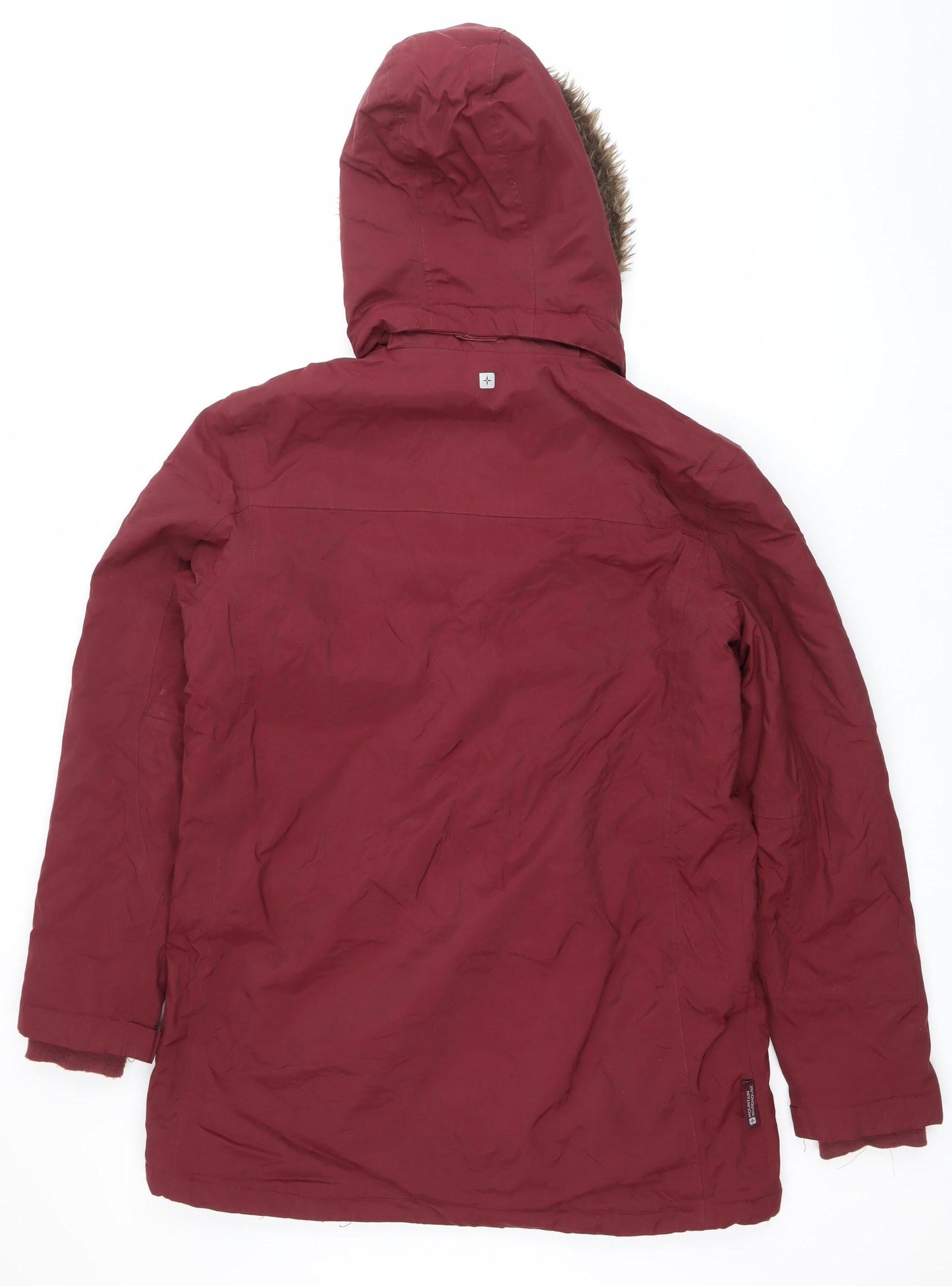 Mountain Warehouse Womens Red Parka Coat Hooded UK14 Waterproof Winter