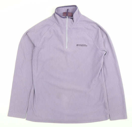 Mountain Warehouse Womens Purple Fleece Pullover Sweatshirt Size 12