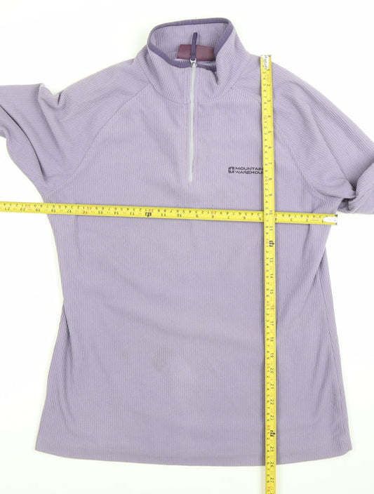 Mountain Warehouse Womens Purple Fleece Pullover Sweatshirt Size 12