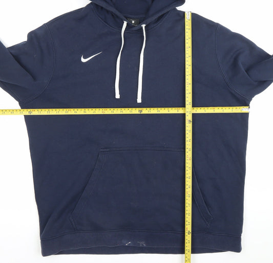 Nike Mens Blue XL Pullover Hoodie Sweatshirt with Logo Pocket