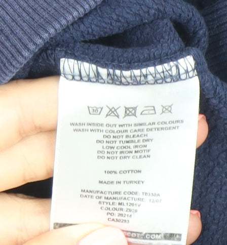 Lyle & Scott Men’s XL Red Blue Striped Crew Neck Sweatshirt