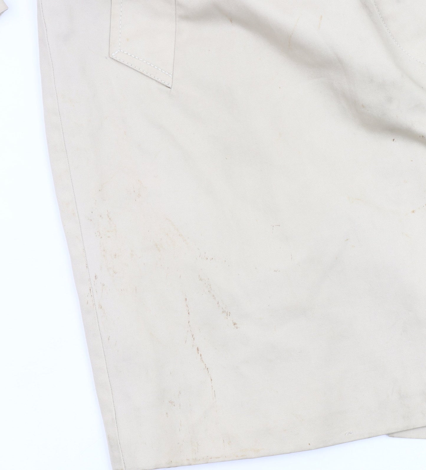 Tommy Hilfiger Womens Beige Trench Coat S Belted Mid-Length