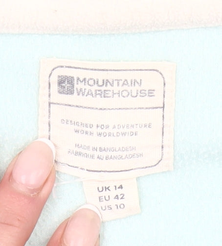 Mountain Warehouse Women’s Blue Fleece Sweatshirt UK 14 1/2 Zip