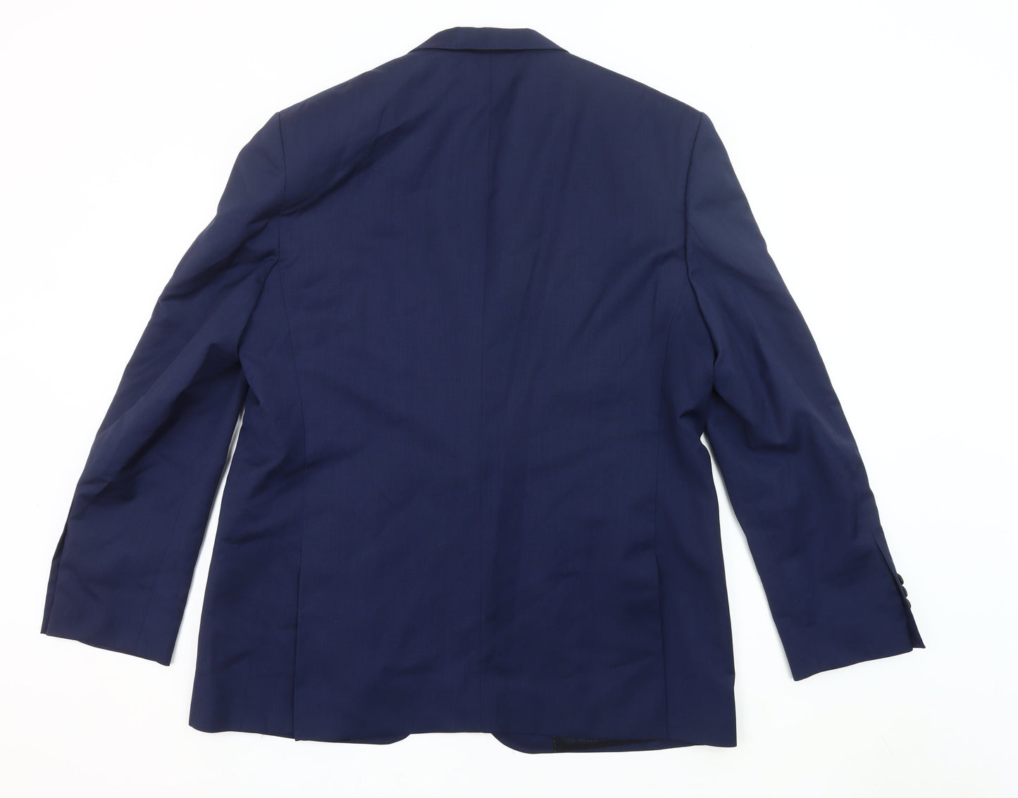 Jaeger Men's Blue Wool Blazer 46 Chest 3XL Regular Jacket