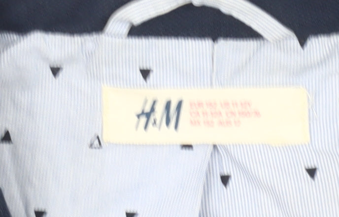 Additional view of H&M boys’ blue suit jacket 10 years notch lapel single-breasted formal