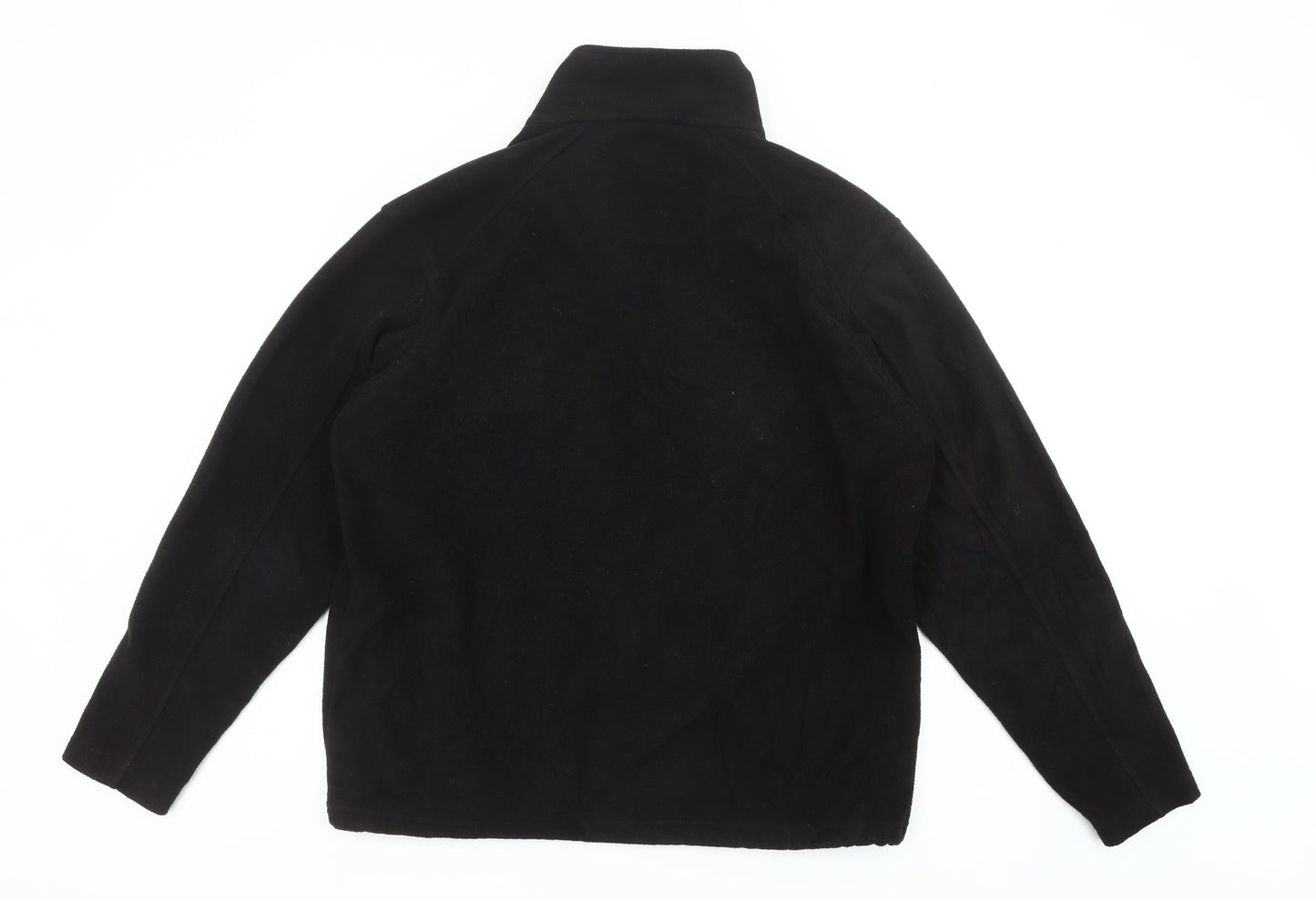 Regatta Men's Black Fleece Full Zip Jacket Size L Outdoor Hiking