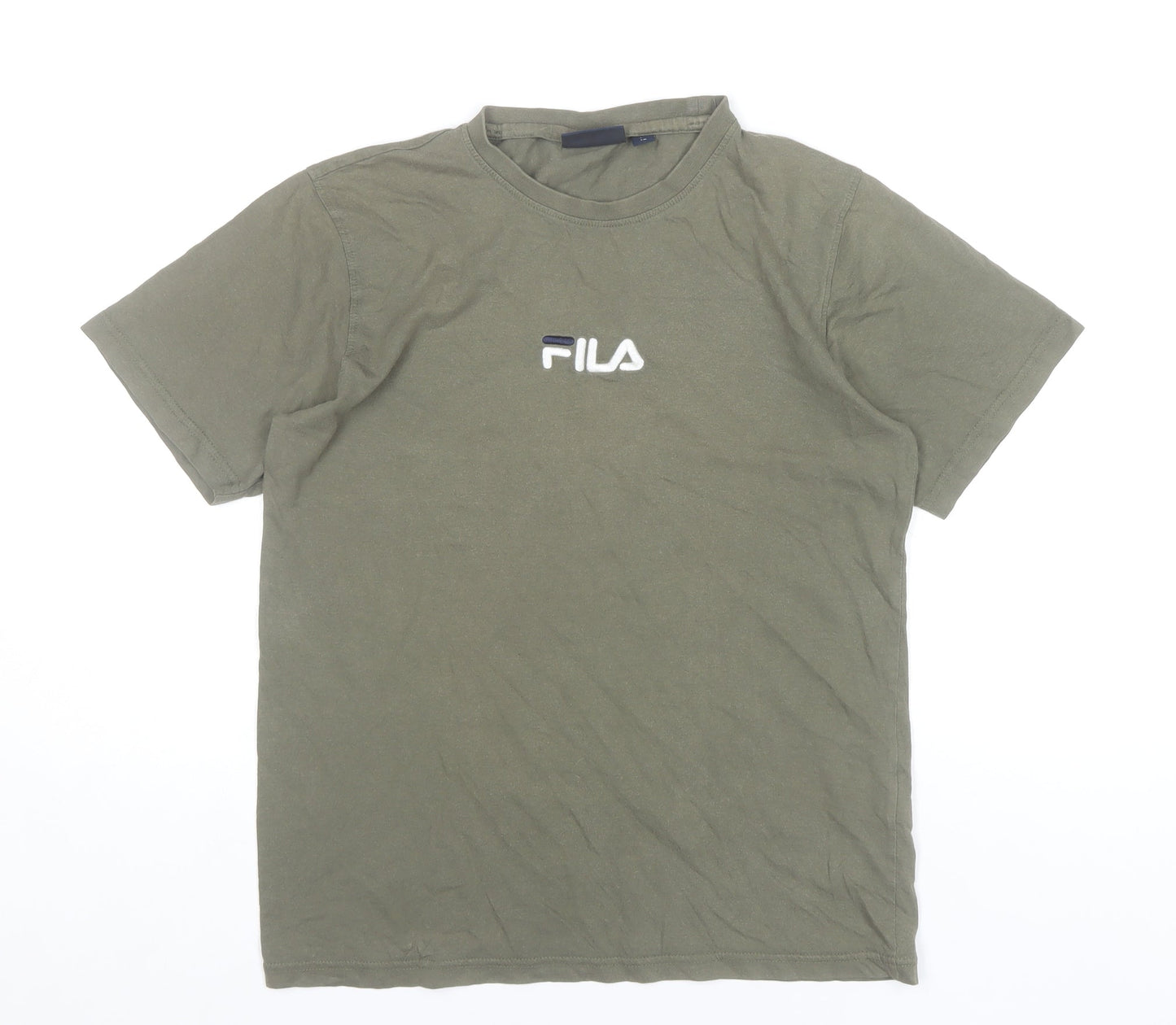 Fila Boys Green Logo T-Shirt Size 14 Years Casual Sportswear