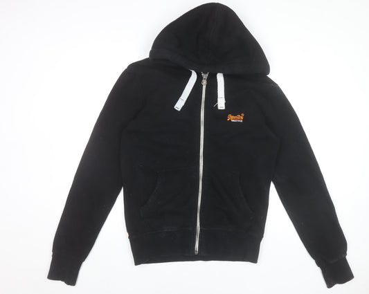 Superdry Men’s Black Medium Hooded Full Zip Jacket Hoodie
