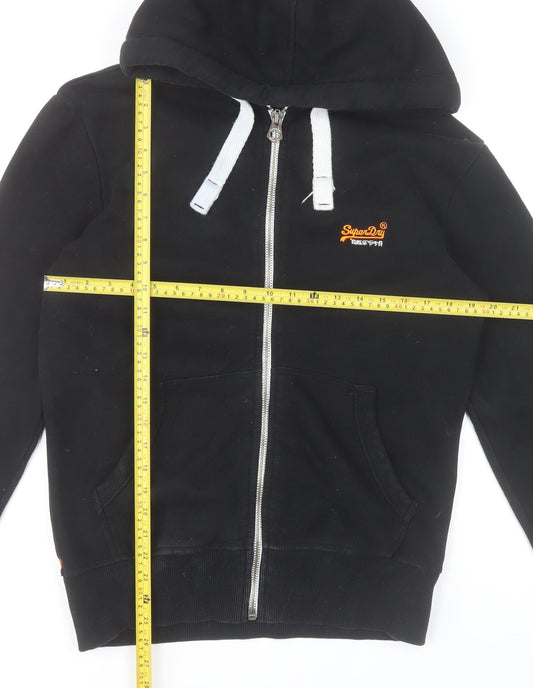 Superdry Men’s Black Medium Hooded Full Zip Jacket Hoodie