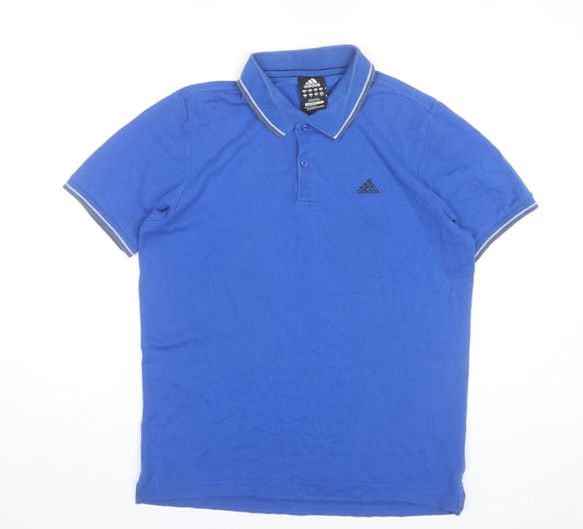 Adidas Men’s Blue Polo Shirt M Clima365 Sports Golf Casual