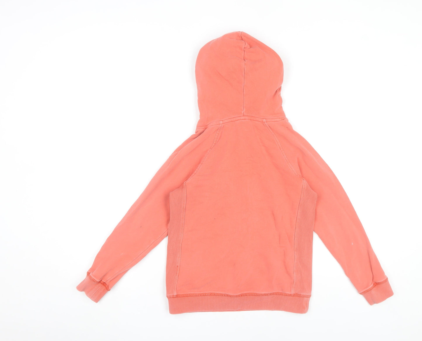 Boden Boys Pink Pullover Hoodie 7-8 Years Cotton Long Sleeve Casual