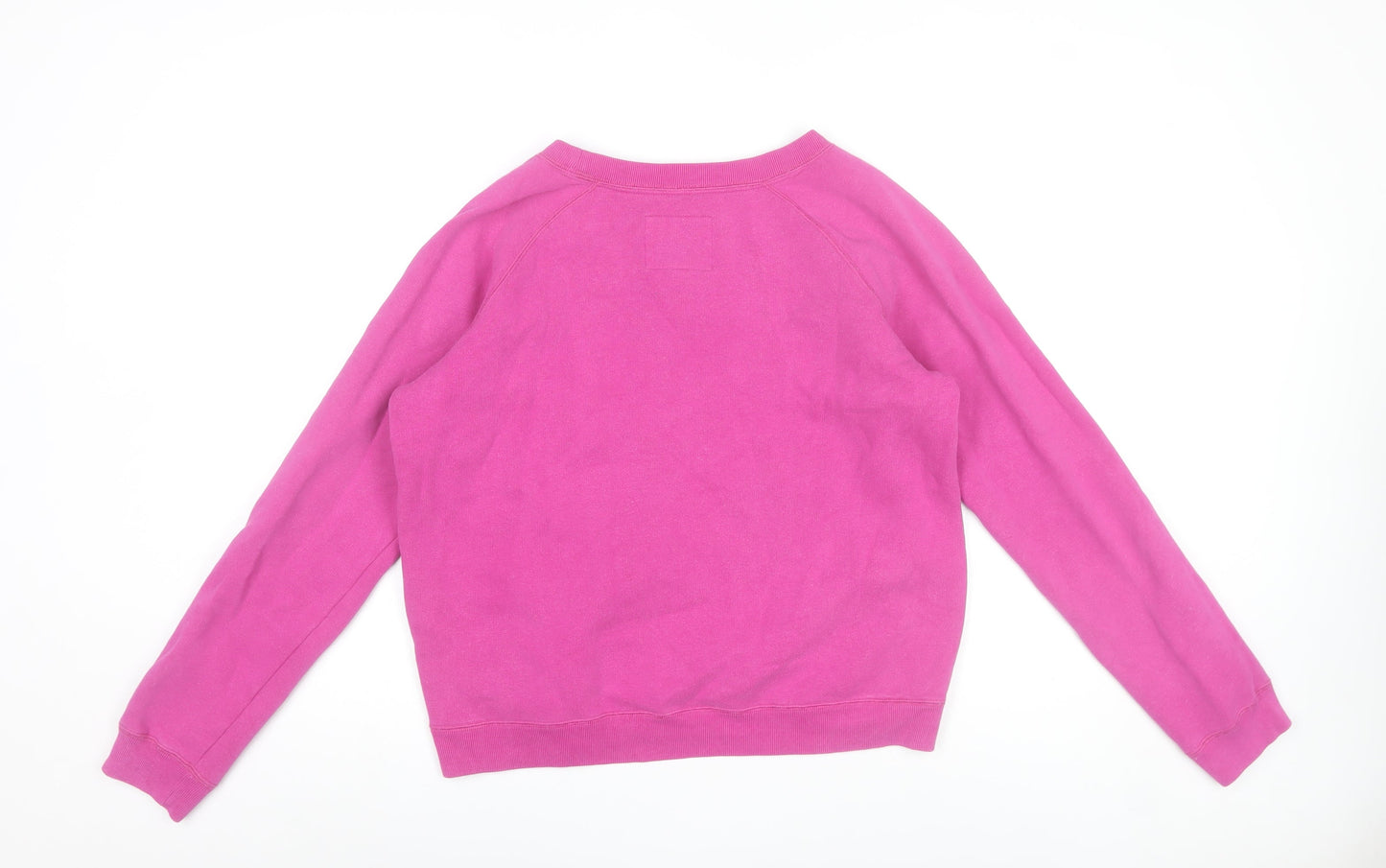 Jack Wills Womens Pink Sweatshirt UK 10 Cotton Blend Casual Pullover