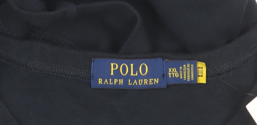 Ralph Lauren Men’s Blue 2XL Crew Neck Logo Pullover Sweatshirt