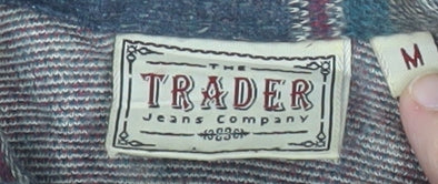 The Trader Jeans Company Men's Red Plaid Flannel Button-Up Shirt M