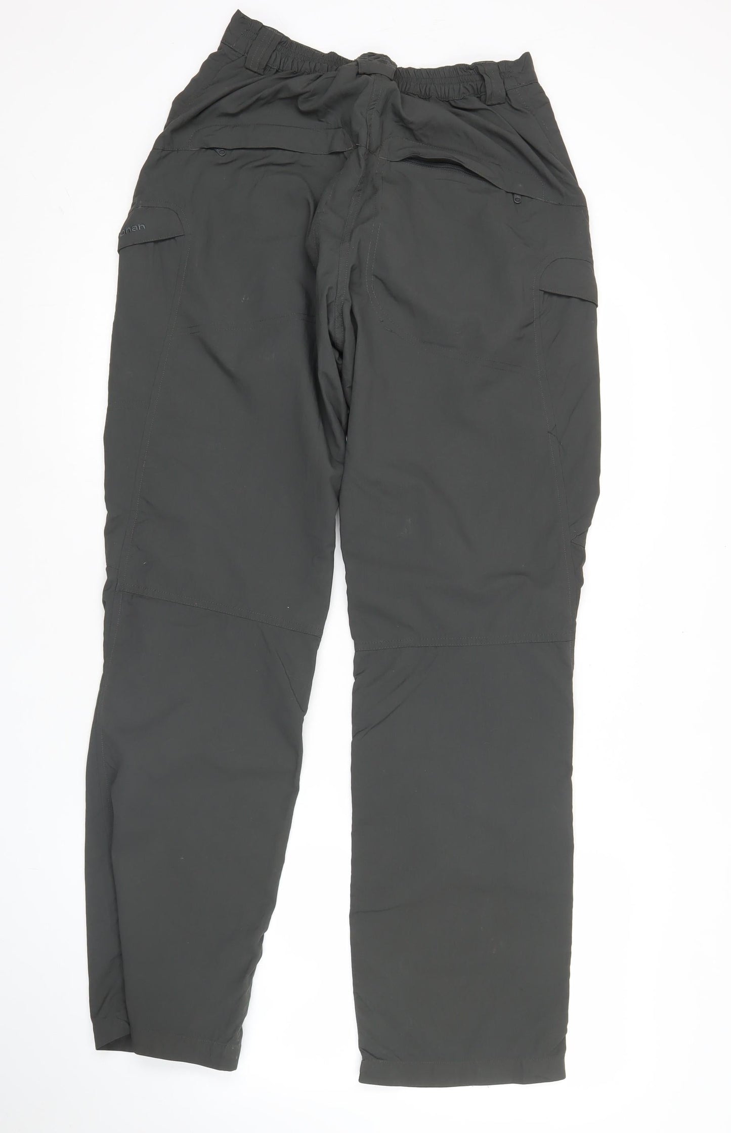 Rohan Womens Black Cargo Trousers Size 10 Regular Straight Leg