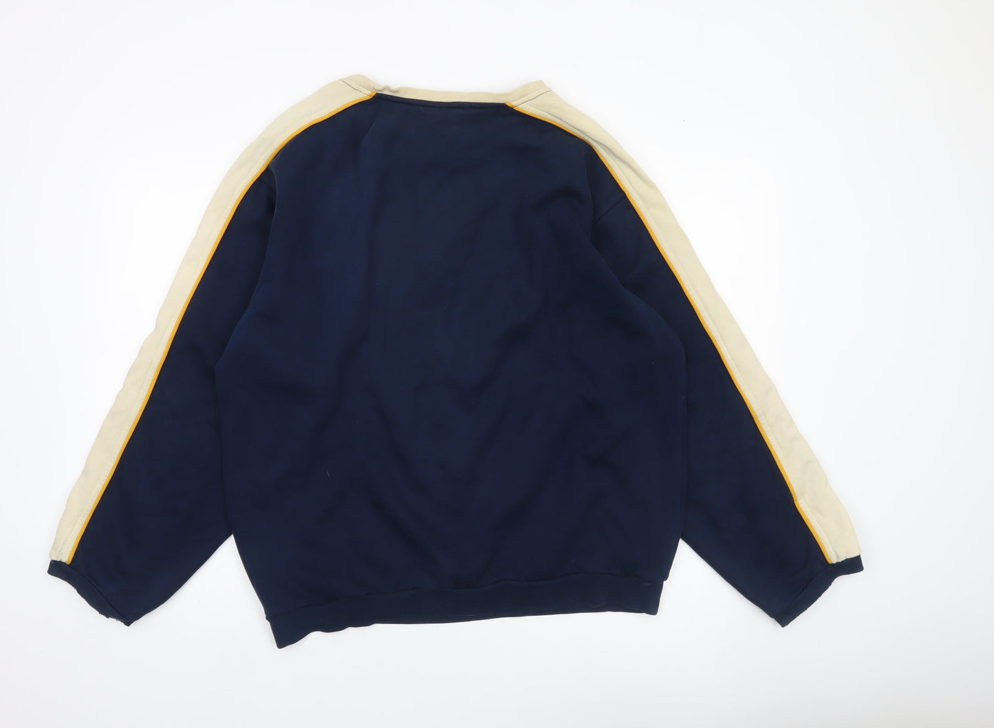 Nike Mens Medium Blue Pullover Sweatshirt Logo Crew Neck
