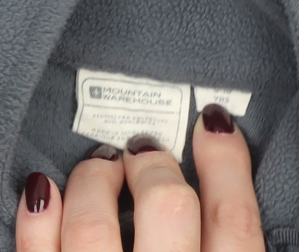 Mountain Warehouse Boys Grey Fleece Sweatshirt 7-8Y Pullover 1/2 Zip