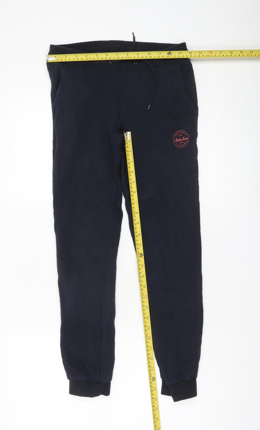 Jack & Jones Unisex Kids Blue Jogger Sweatpants 12 Years Cotton