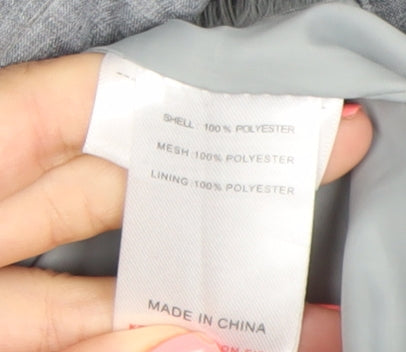 Peter Storm Womens Grey Waterproof Hooded Rain Coat Jacket Size 14