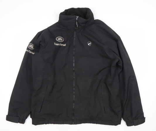 Regatta Men Black L Waterproof Rain Coat Jacket Outdoor Workwear