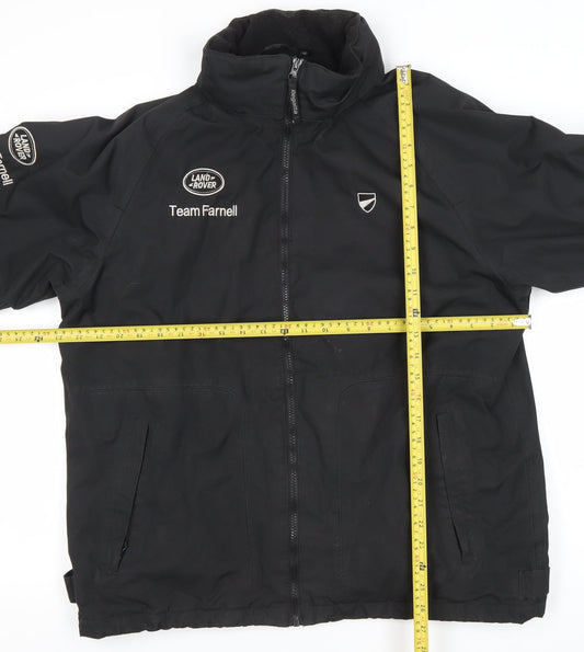 Regatta Men Black L Waterproof Rain Coat Jacket Outdoor Workwear