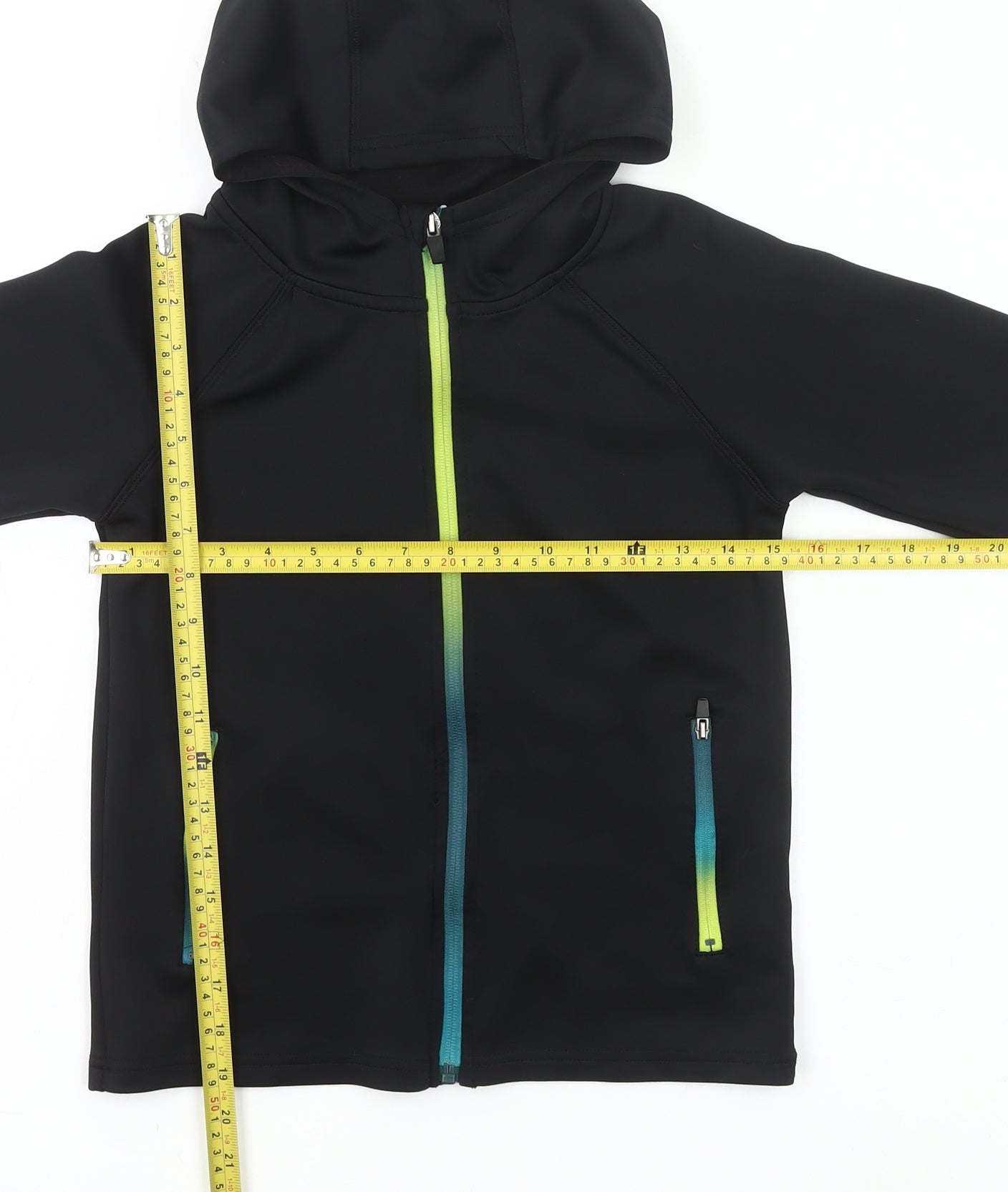 Mountain Warehouse Boys Black 9-10Y Full Zip Hoodie with Pockets