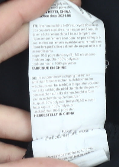 Mountain Warehouse Boys Black 9-10Y Full Zip Hoodie with Pockets