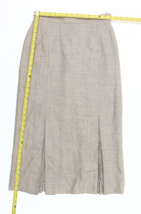 Windsmoor Women’s Beige Wool Midi Pencil Skirt Size 12