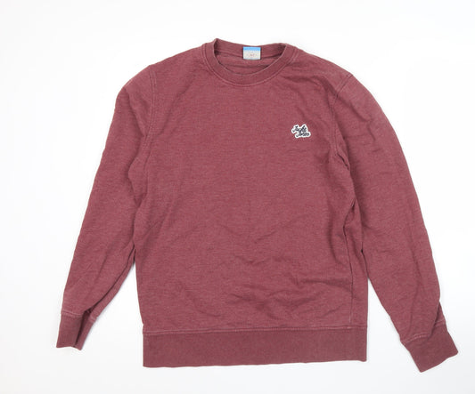 Jack & Jones Men’s Red Crew Neck Pullover Sweatshirt Size M
