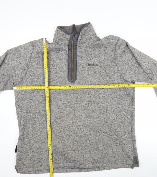 Mountain Warehouse Mens Grey 2XL Fleece Pullover Sweatshirt