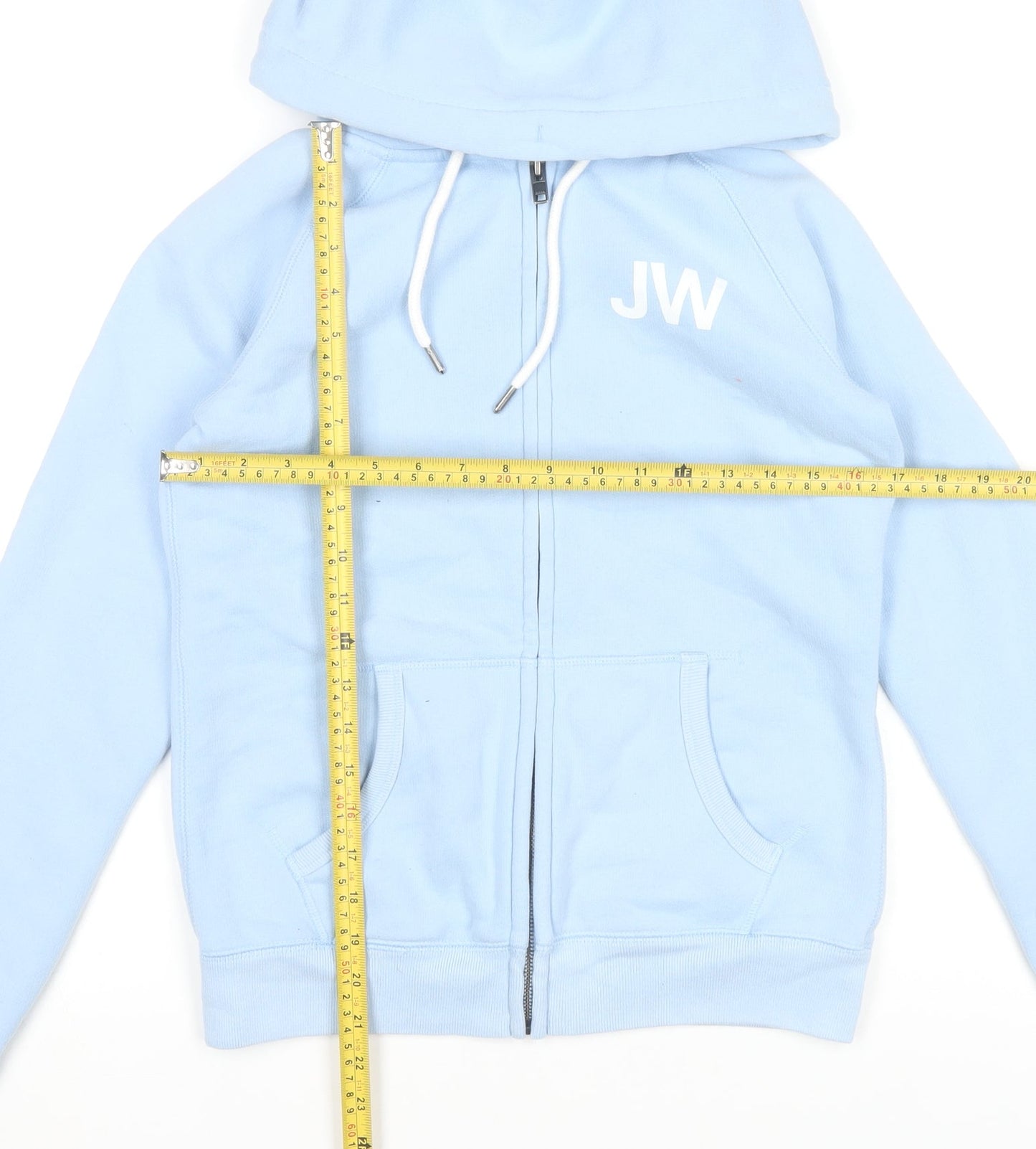 Jack Wills Women’s Blue Size 8 Full Zip Hoodie Sweatshirt