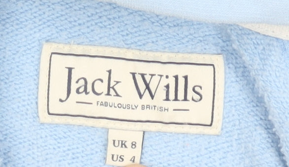 Jack Wills Women’s Blue Size 8 Full Zip Hoodie Sweatshirt