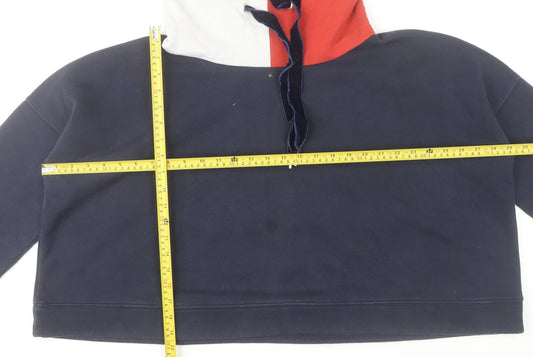 Tommy Hilfiger Women’s Blue Colourblock Pullover Sweatshirt M