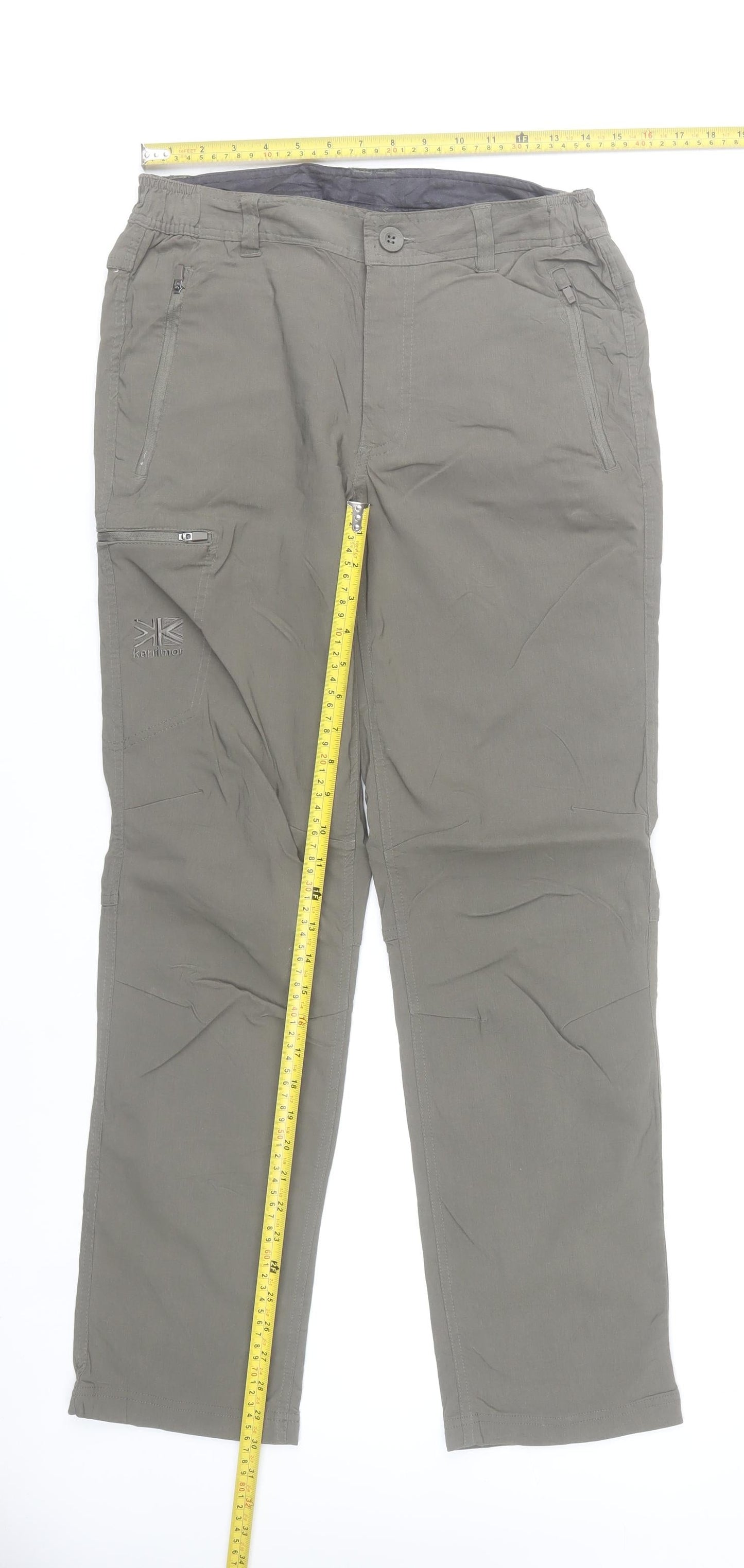 Karrimor Men's Grey Cargo Trousers S Regular Fit Rayon Blend