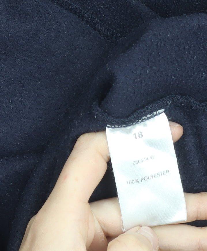 Peter Storm Womens Black Fleece Pullover Sweatshirt Size 18