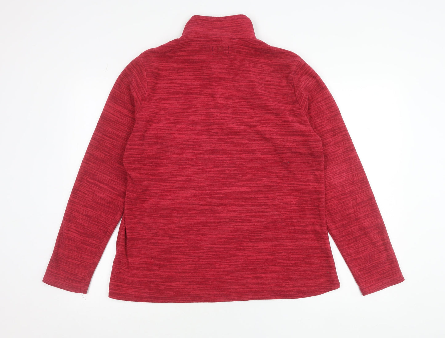 Mountain Warehouse Women Red Size 16 1/2 Zip Fleece Sweatshirt