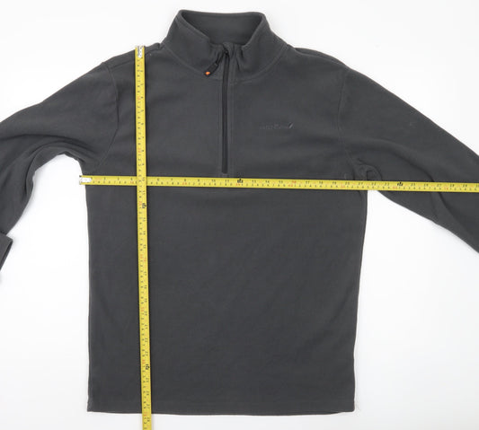 Peter Storm Men's Grey Fleece Pullover Sweatshirt Small 1/4 Zip Outdoor