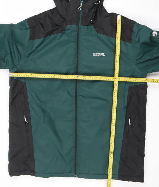 Regatta Men’s Green 2XL Waterproof Outdoor Rain Jacket Hiking Coat