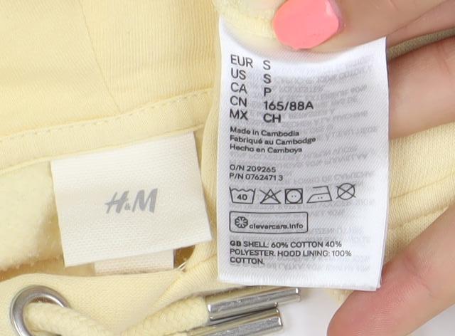 H&M Women Yellow Disney Mickey Mouse Pullover Hoodie Size S