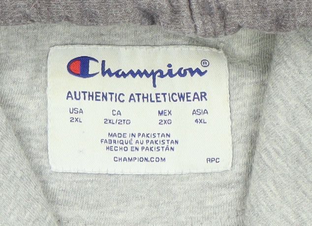 Champion Men’s Grey 2XL Pullover Hoodie Authentic Athleticwear