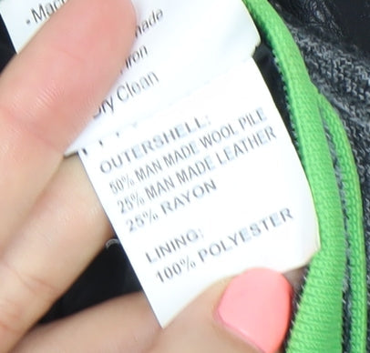 Additional view of Breakout Kids boys’ black varsity jacket 8-9 years wool blend winter