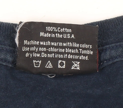 World Industries Boys Blue XL Vintage Graphic T-Shirt Skateboard Style